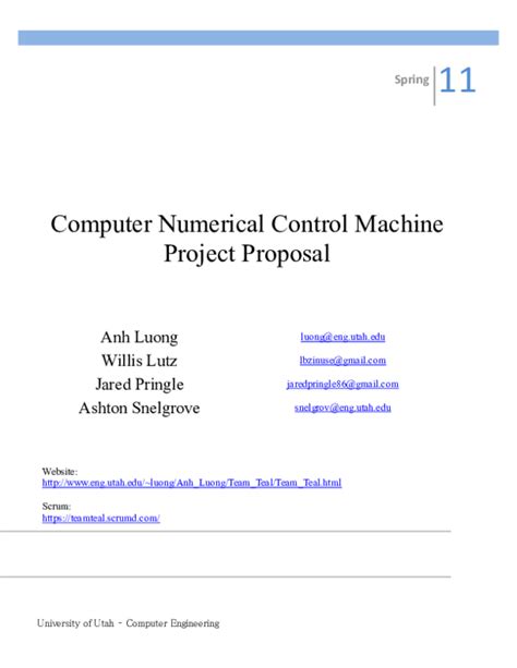 cnc machine project proposal|Computer Numerical Control Machine Project Proposal Fall 08.